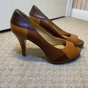 Nine West brown heels
